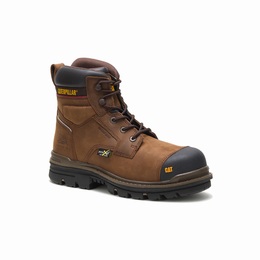 Caterpillar Rasp Metatarsal Guard Composite Toe Work Férfi 6 Inch Bakancs Sötét Barna, HU-Q051